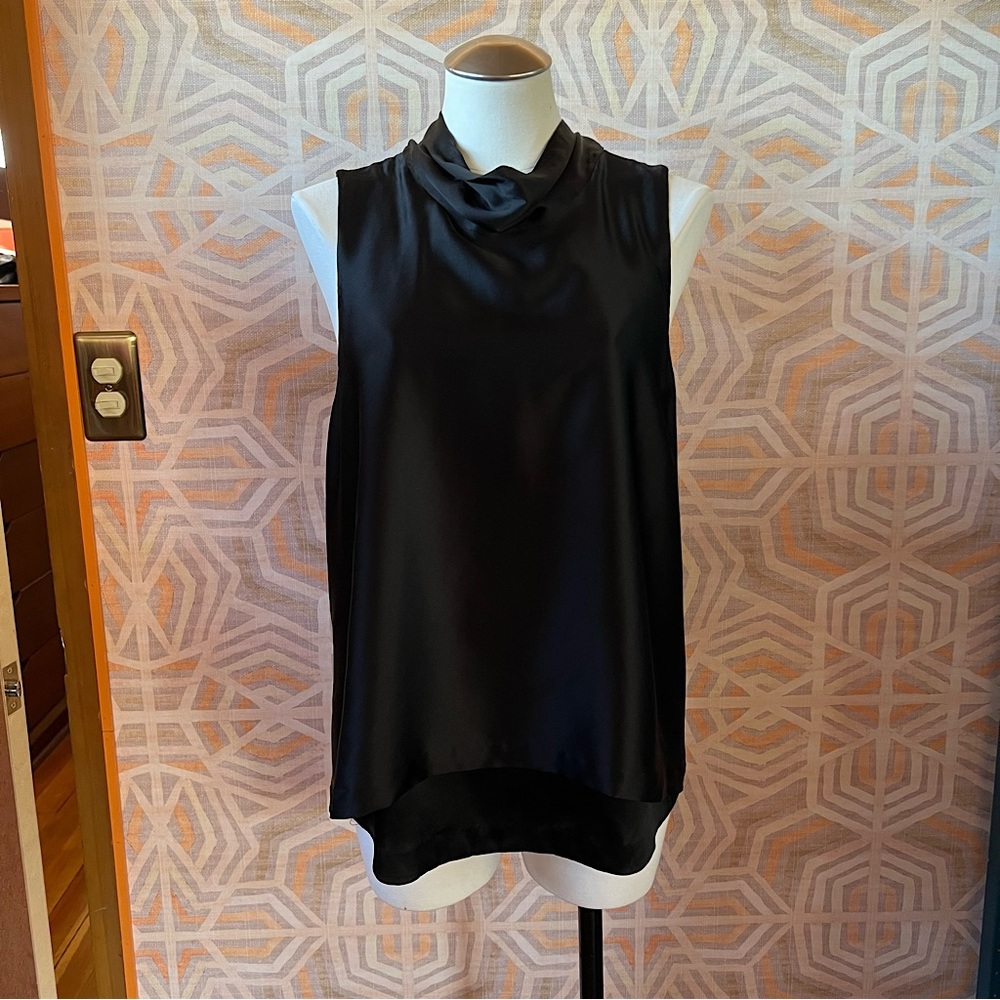 Black 3.1 Phillip Lim Silk Top sz 8